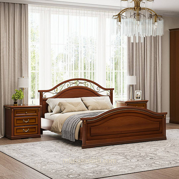 Кровать двойная (1800х2000) Joconda орех  вариант №1